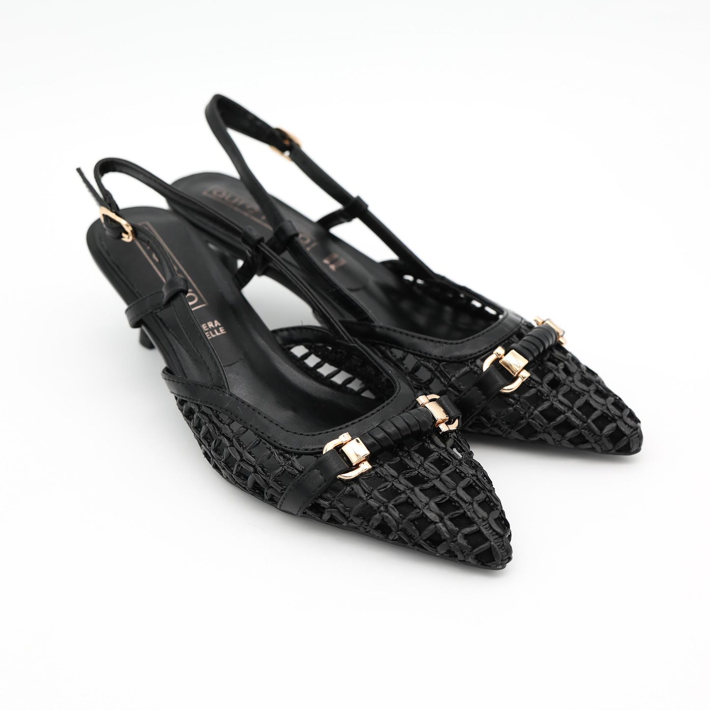 SLINGBACK RETE MORSETTO NERO 