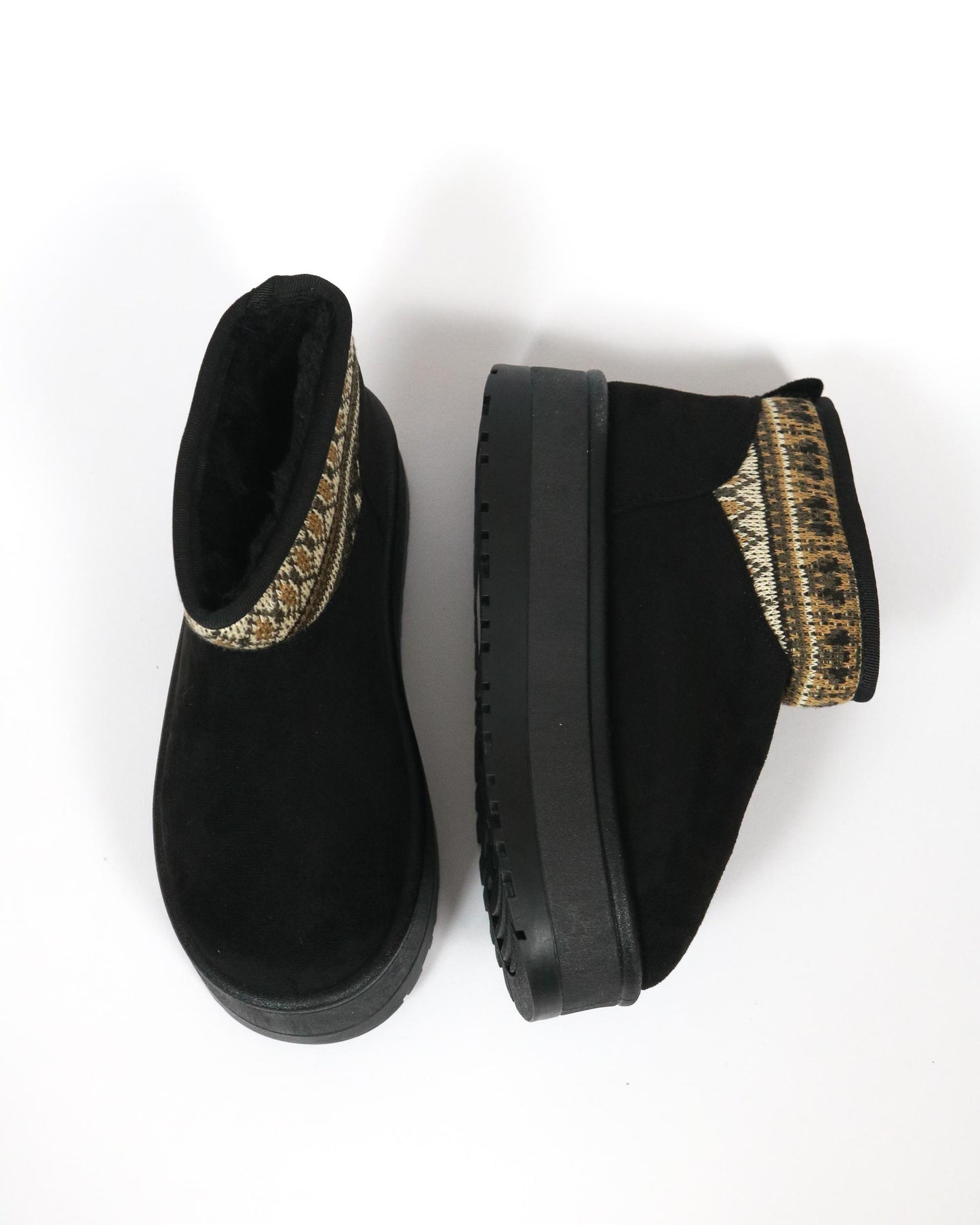 STIVALETTO MAMMUT BORDATO NERO 
