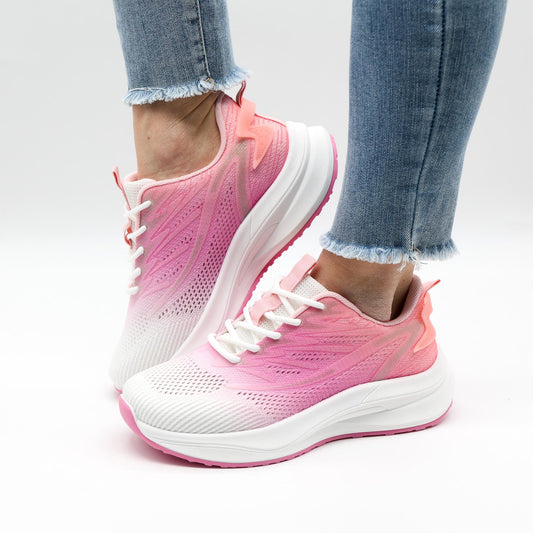SNEAKERS MESH DEGRADE ROSA 
