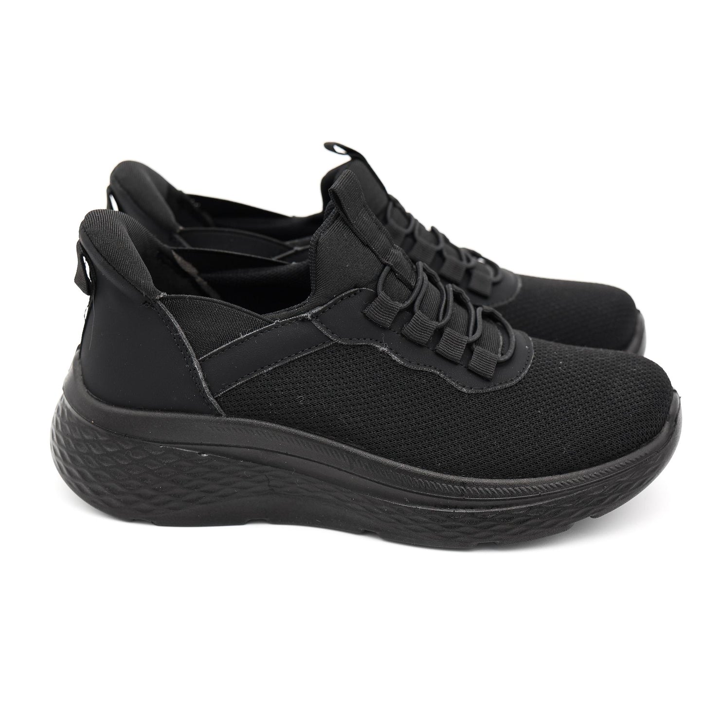 SNEAKERS MESH ELASTICI NERO 