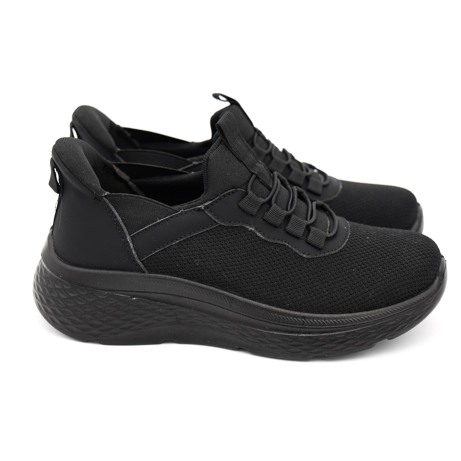 SNEAKERS MESH ELASTICI NERO 