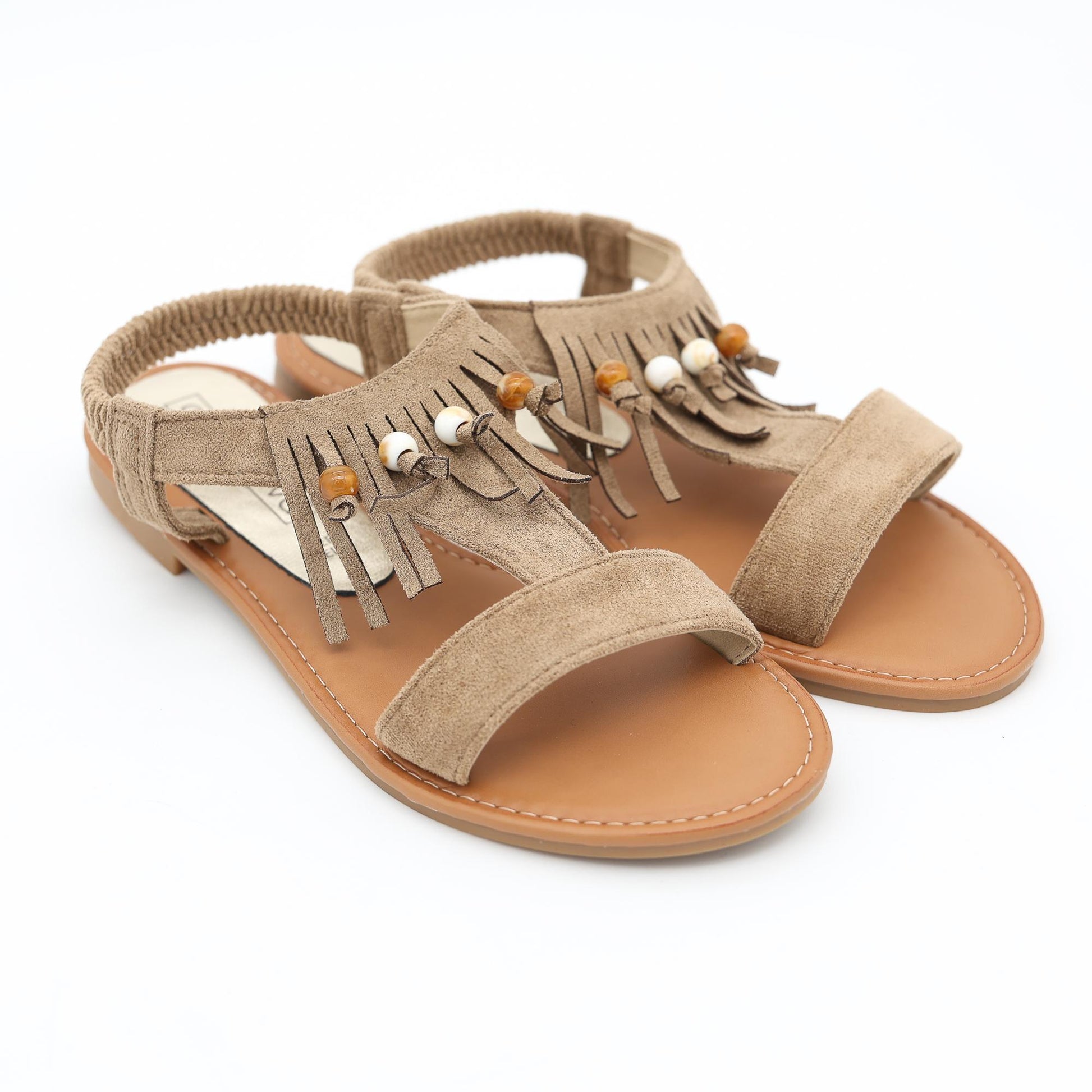 SANDALO FRANGE KHAKI 