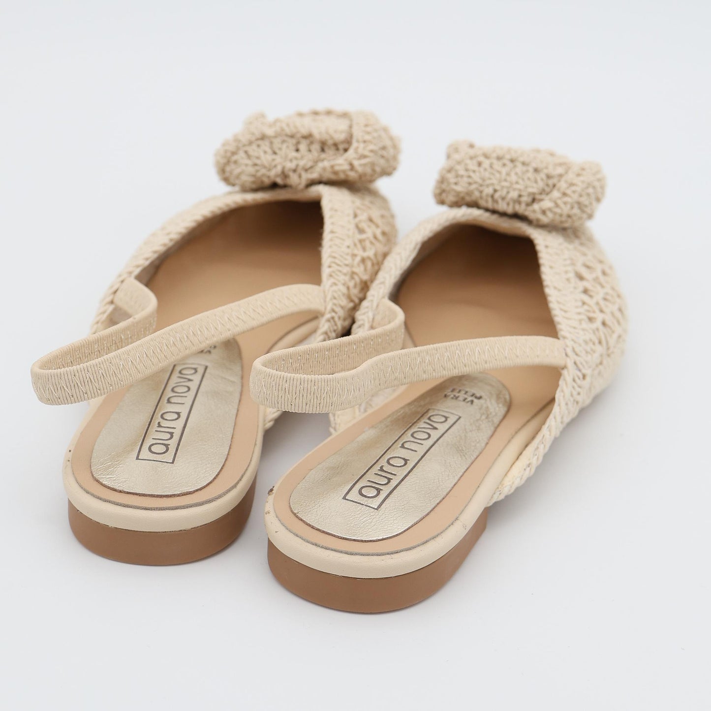 SLINGBACK CROCHET FIORE PANNA 