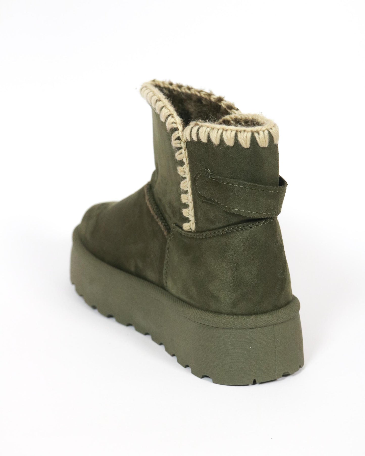 STIVALETTO MAMMUT BORDO LANA VERDE 