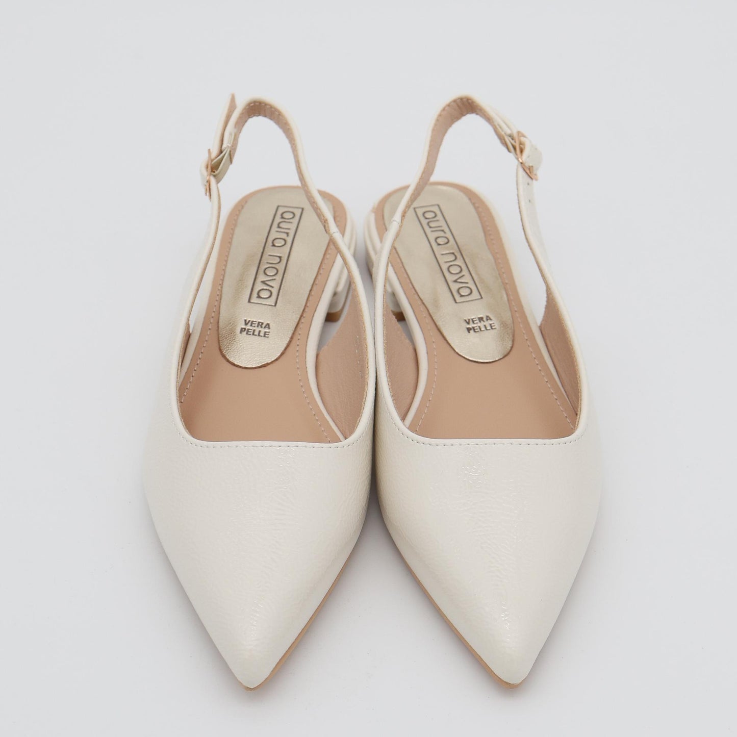 SLINGBACK FLAT BEIGE 