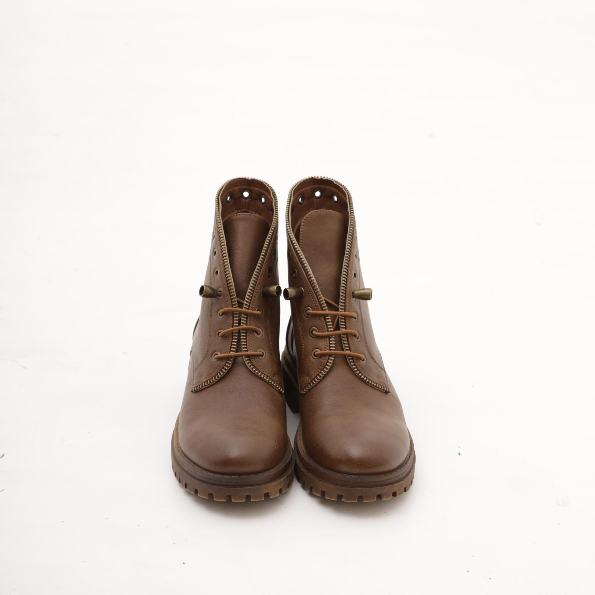 ANFIBIO BORDO ZIP MARRONE 