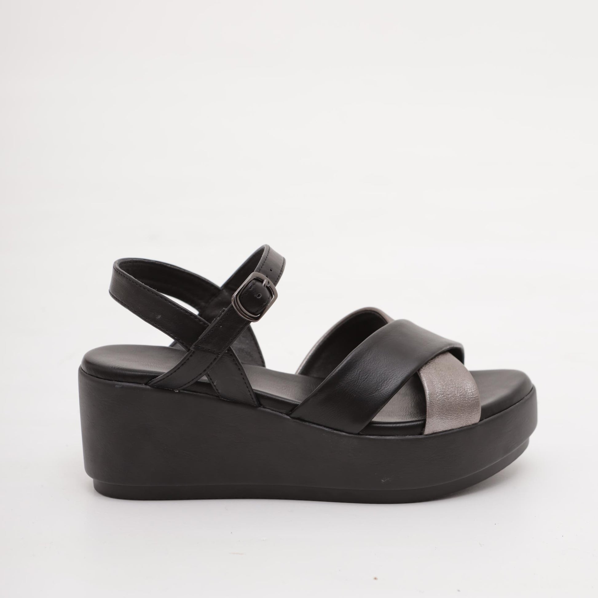 SANDALO ZEPPA INCROCIO NERO 