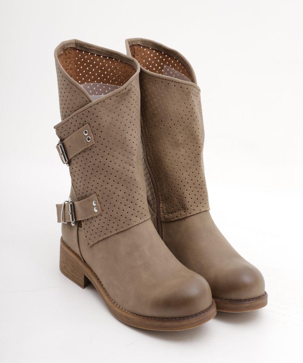 STIVALETTO FIBBIE TORTORA 