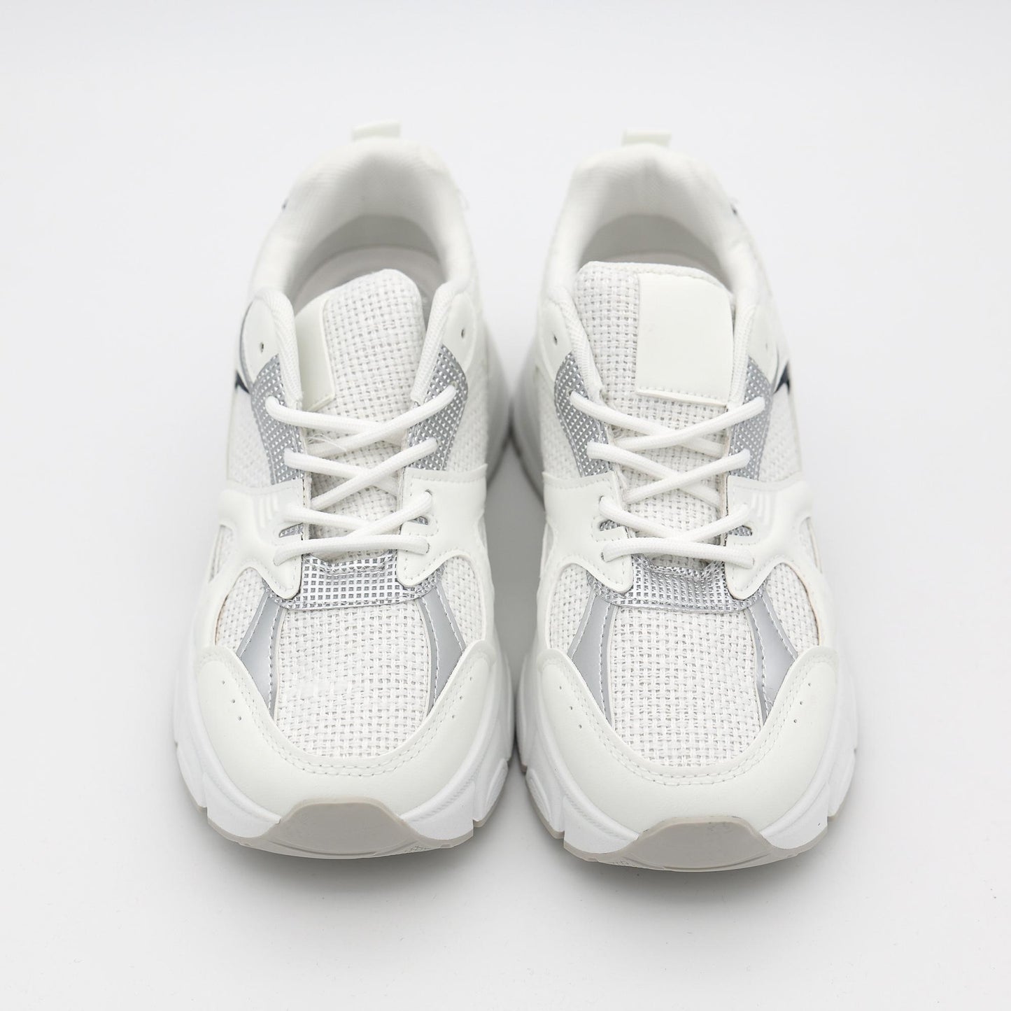 SNEAKERS TRACK JACQUARD BIANCO 