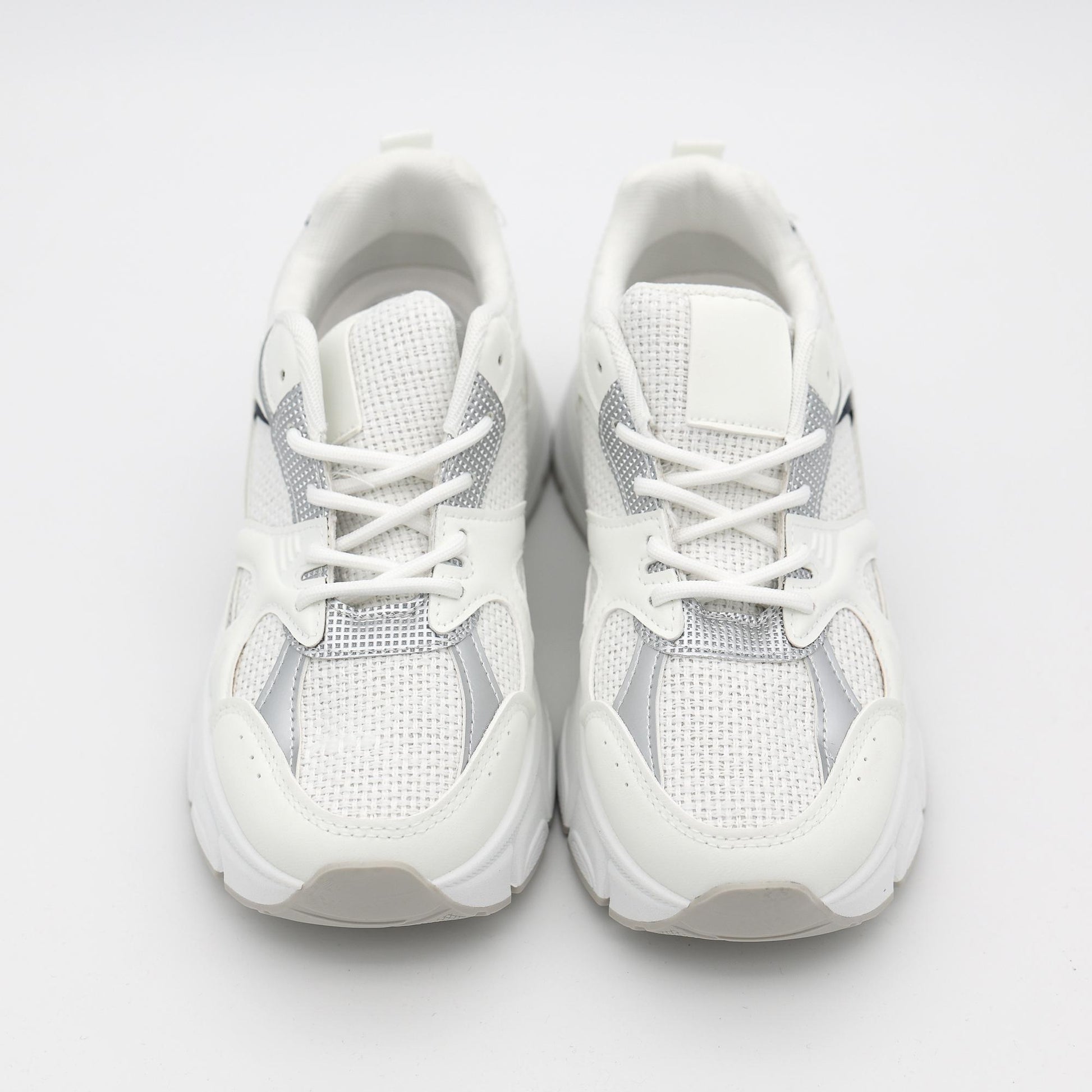 SNEAKERS TRACK JACQUARD BIANCO 