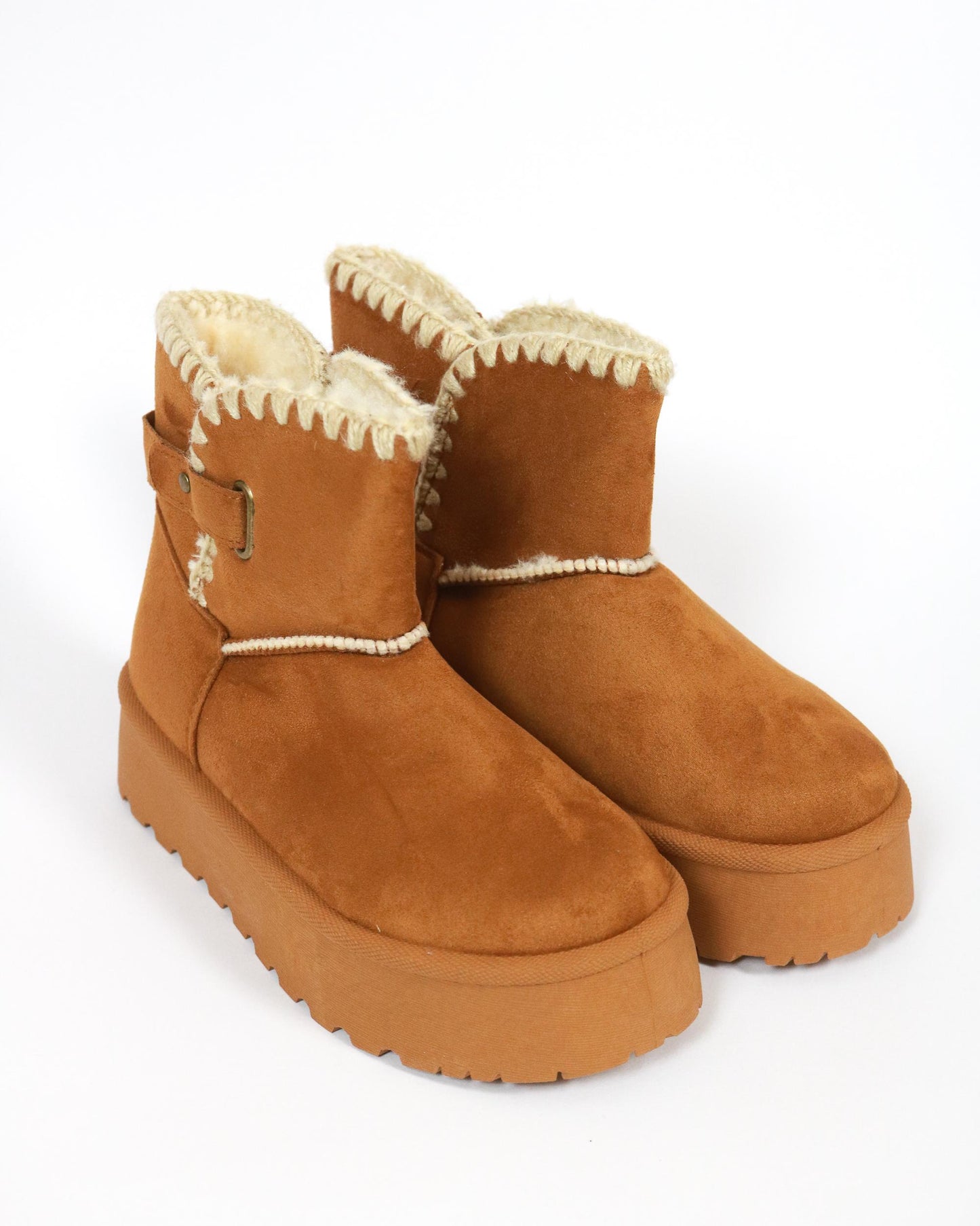 STIVALETTO MAMMUT BORDO LANA CAMEL 