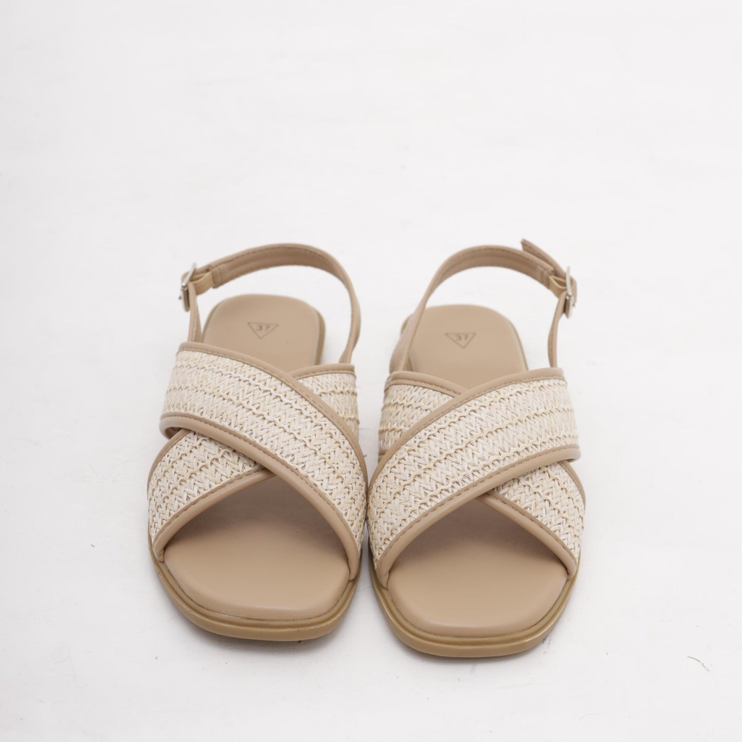 SANDALO FLAT INCROCIATO BEIGE 