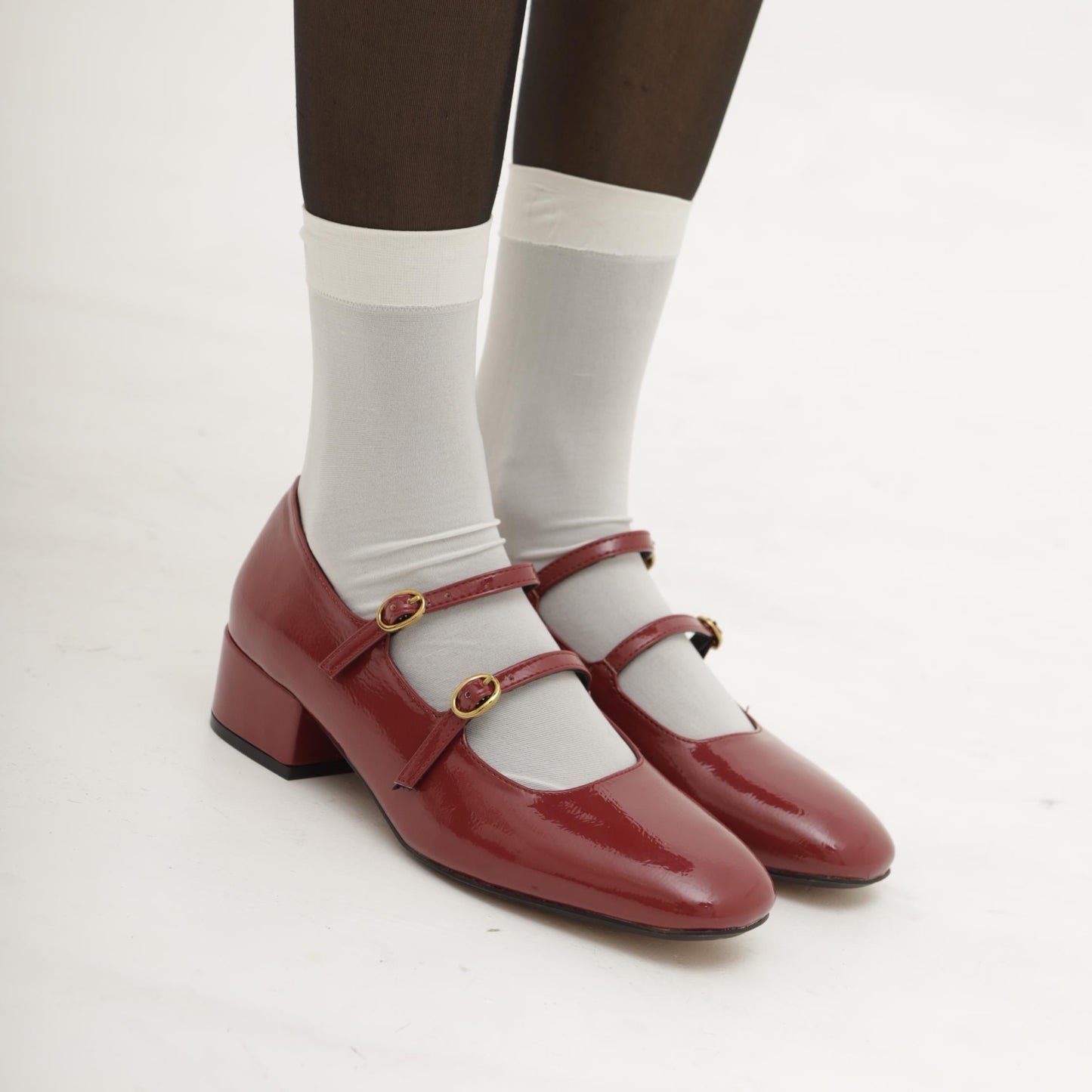 MARY JANE TACCO 2 CINTURINI BORDEAUX 