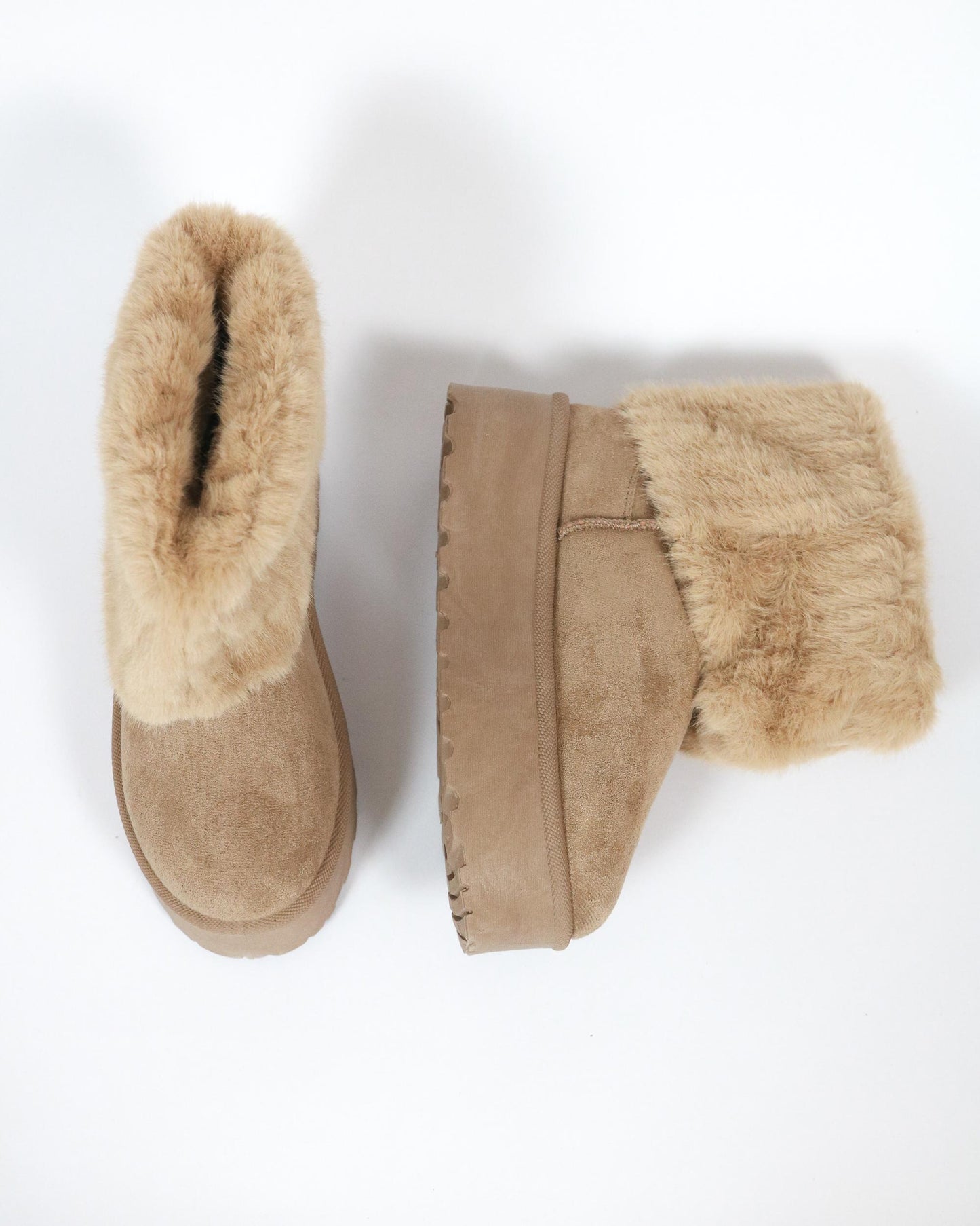 STIVALETTO MAMMUT RISVOLTATO KAKI 