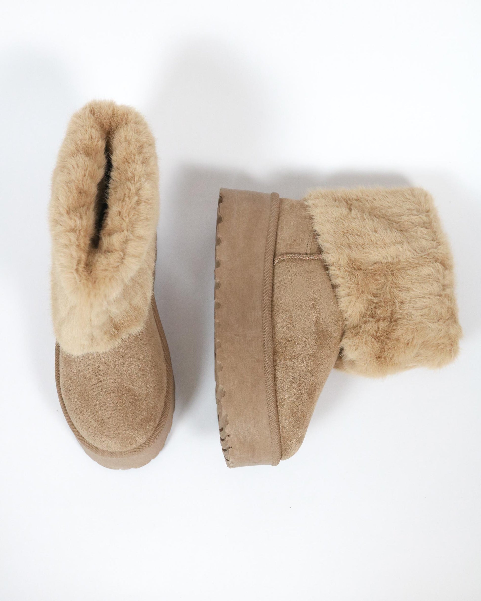 STIVALETTO MAMMUT RISVOLTATO KAKI 