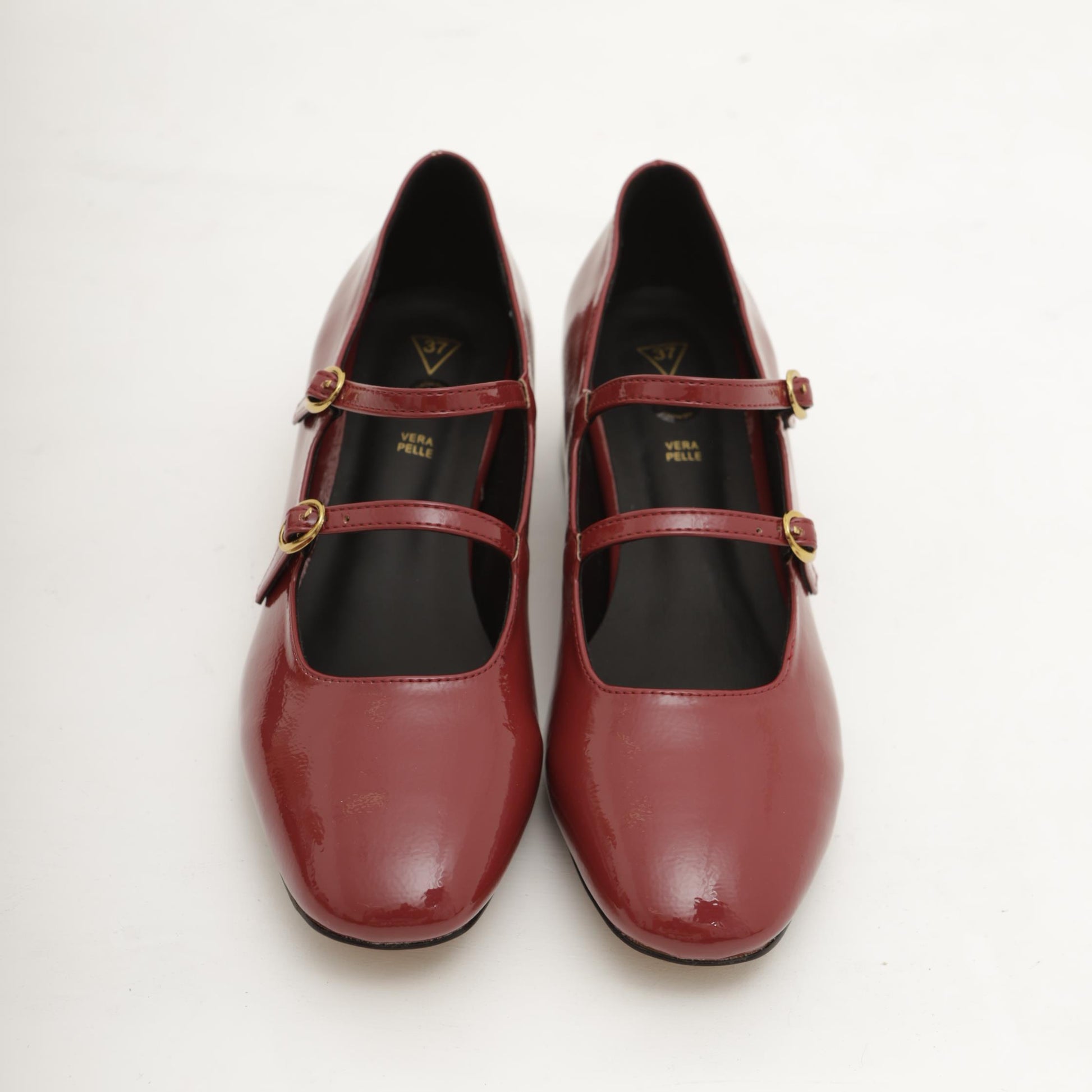 MARY JANE TACCO 2 CINTURINI BORDEAUX 