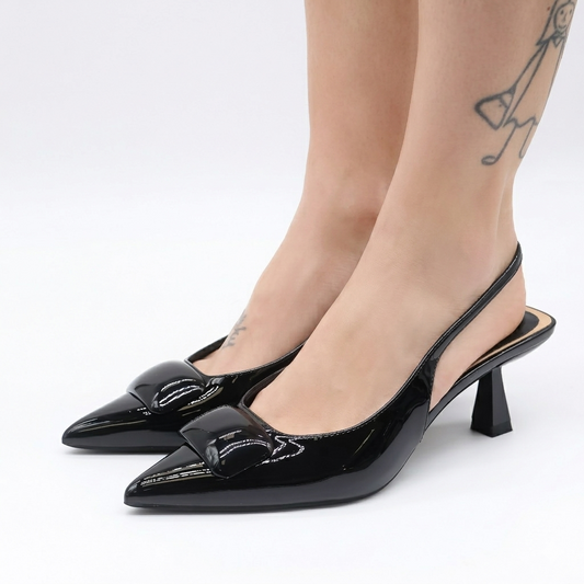 SLINGBACK SQUARE NERO