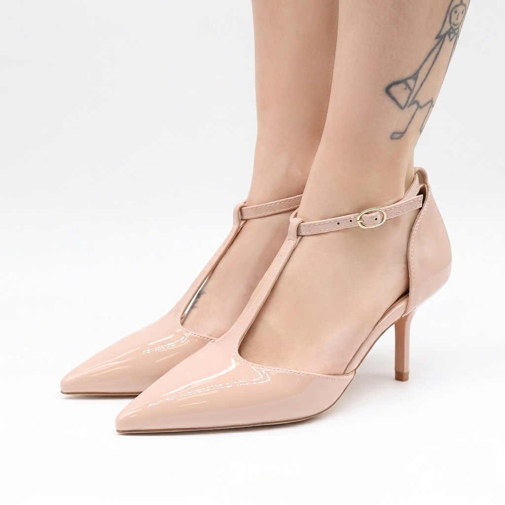 T-BAR CON TACCO NUDE